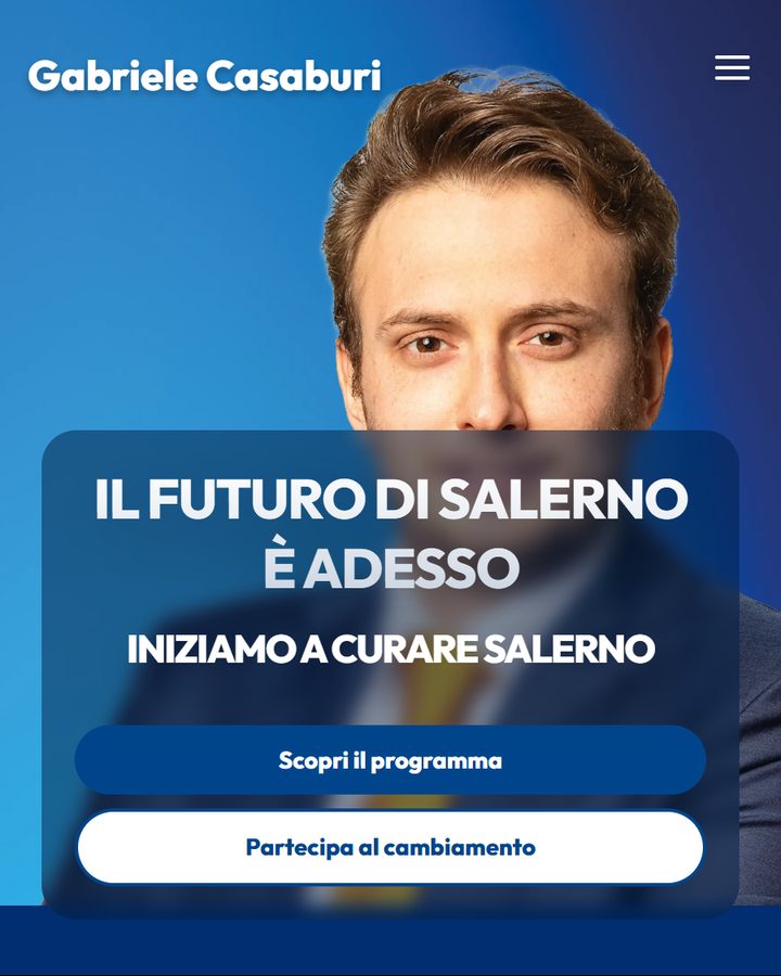 Gabriele Casaburi, sito per campagna elettorale