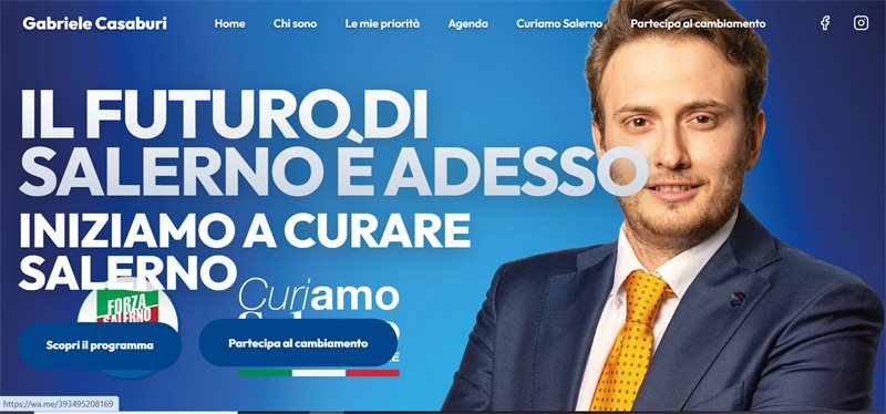 Sito web Gabriele Casaburi — Realizzato da ZEROLAB Creative