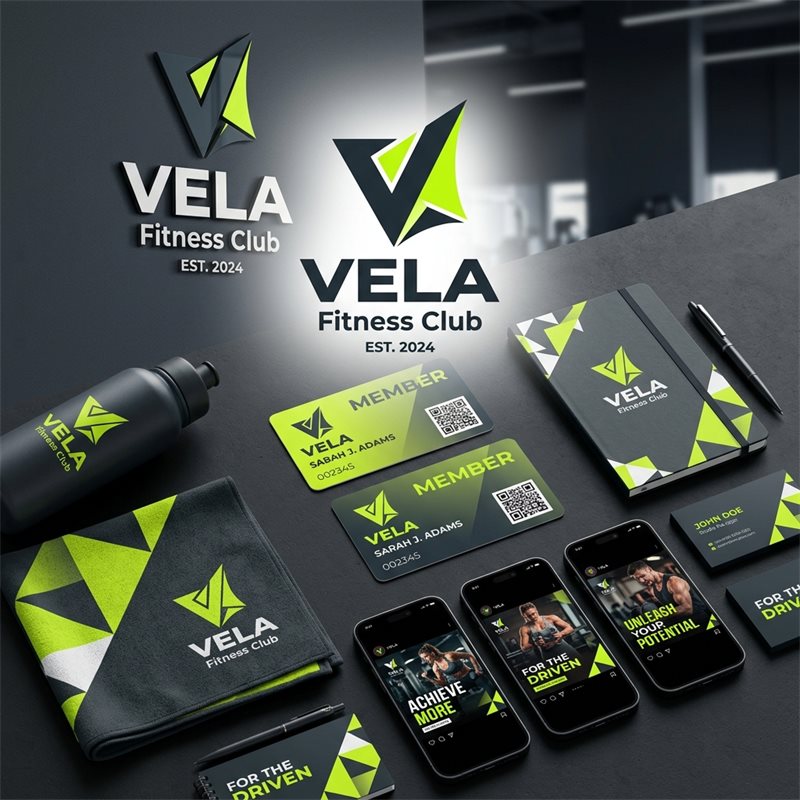 Brand Identity Vela Fitness Club — ZEROLAB Creative