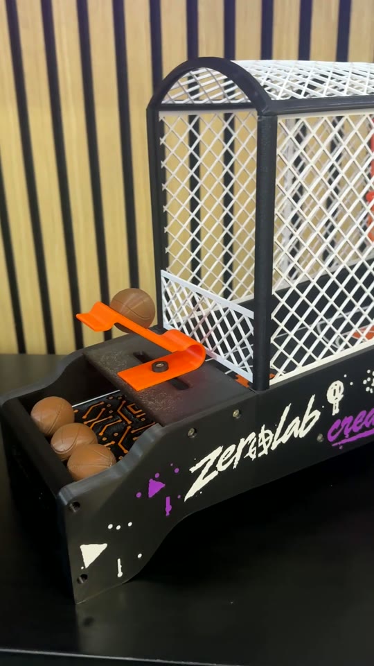 Mini canestro arcade stampato in 3D da Zerolab